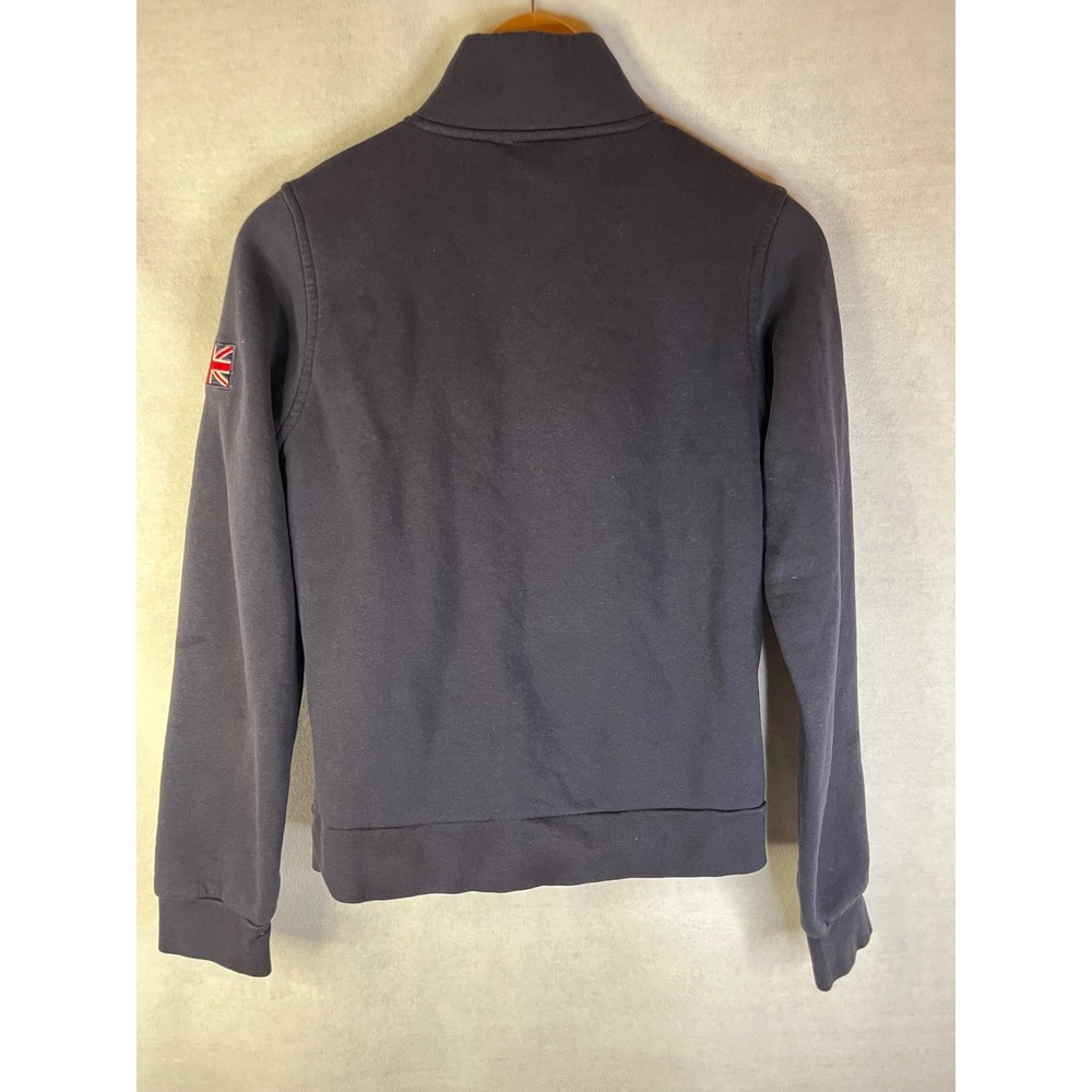 London England NAS jacket full zip navy gold crown emblem Sz L - Picture 6 of 6